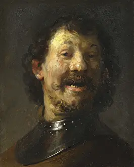 Drucke von Der Lachende Mann (um 1629 - 1630), Werk von Rembrandt Harmenszoon van Rijn (geboren am 15. Juli 1606 in Leiden, gestorben am 4) Rembrandt Van Rijn Drucke: Der Lachende Mann (um 1629 - 1630)