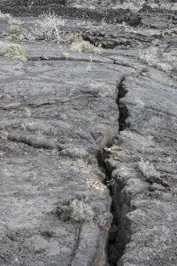 Uninhabited Spanish Landscapes Drucke: Lava structures, Costa Teguise