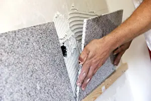 Ceramic Tile Installation Drucke: Lay tile