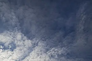 Cloud Formation Europe Drucke: Layer of piled clouds, stratocumulus clouds