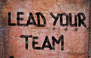 Team Communication Drucke: Lead Your Team Concept
