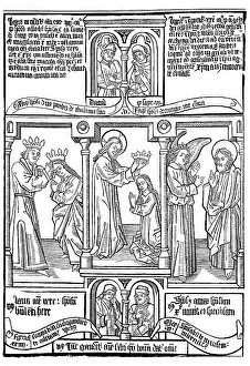 Christian Scripture Illustration Drucke: A leaf of the Bible for the Poor