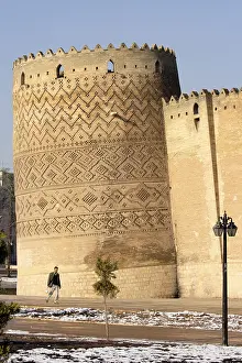 Historic Citadel Architecture Drucke: The leaning tower of the Arg-e Karim
