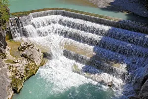 Gerahmter Druck : Lechfall, Lech (Fluss), Wasserfall