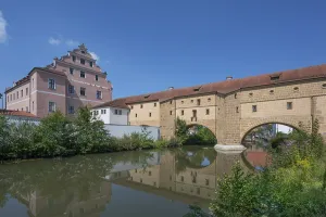 Upper Palatinate Historic Site Drucke: On the left, the Electoral Palace