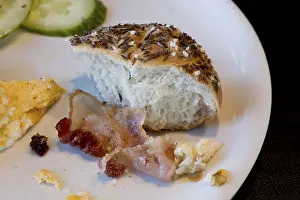 Scrambled Eggs Nutrition Drucke: Leftovers, bread, scrambled eggs