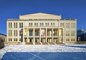 Historic German Opera House Drucke: Leipzig Opera on Augustusplatz