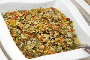 Legume Nutrition Drucke: lentil salad