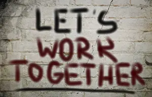 Symbolic Picture Drucke: Let's Work Together Concept
Let's Work Together Concept