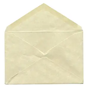 Empty Desk Scene Drucke: Letters isolated over white, envelope