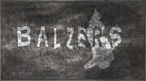 Drucke von Liechtenstein Balzers Chalkboard-Typografie Karte Liechtenstein Drucke: Liechtenstein Balzers Chalkboard Typography Karte