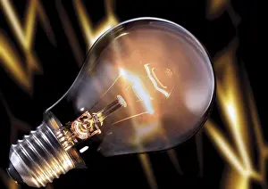 Bright Light Photography Drucke: Light bulb