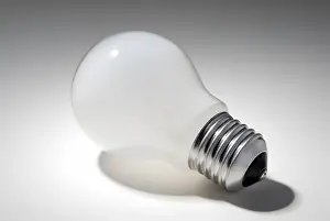 Energy Consumption Symbol Drucke: Light bulb