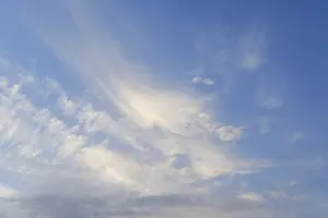 Cloudy Sky Background Drucke: Light clouds in the sky (nature background)