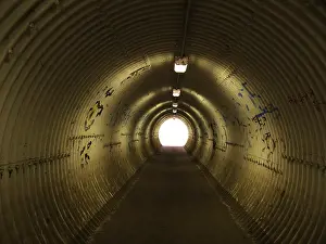 Dark And Gloomy Atmosphere Drucke: Light at the end of the tunnel