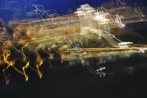 Atmospheric Mood Drucke: Light trails, light trail, glow