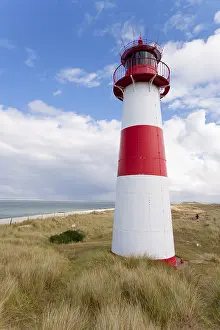 Lighthouse Germany Drucke: Lighthouse with blue sky at Ellenbogen