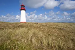 Schleswig Holstein Coastline Drucke: Lighthouse with blue sky at Ellenbogen