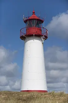 Lighthouse Sylt Drucke: Lighthouse with blue sky at Ellenbogen