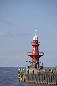 Brunsbuttel Lighthouse Drucke: Lighthouse in Brunsbuttel