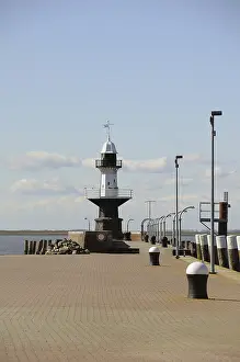 Deserted Coastal Buildings Drucke: Lighthouse in Brunsbuttel
