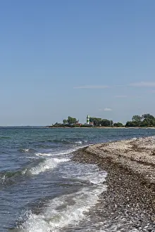 Schleswig Holstein Coastline Drucke: Lighthouse, Bulk, waves, surf
