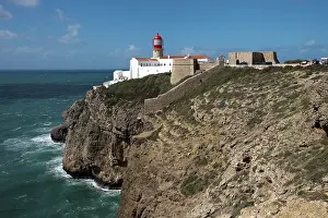 Rocky Shoreline Photography Drucke: Lighthouse, Cape Saint Vincent