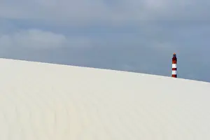 Schleswig Holstein Landmarks Drucke: Lighthouse in the dunes, Amrum