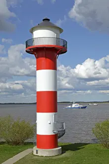 Lower Saxony Lighthouses Drucke: Lighthouse on the Elbe River, Luhe