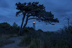 Deserted Morning Atmosphere Drucke: Lighthouse, Hiddensee Island, Monastery