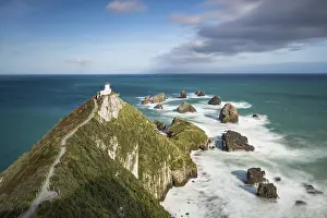 New Zealand Coastal Scenery Drucke: Lighthouse at Nugget Point, Catlins