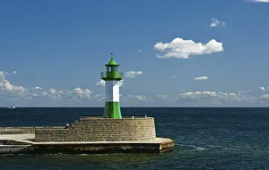 Baltic Sea Lighthouse Drucke: Lighthouse, port exit Sassnitz