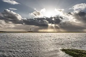 North Sea Coast Germany Drucke: Lighthouse Westerheversand, Westerhever