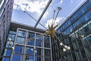 Berlin Government District Art Installation Drucke: Lighting art installation
