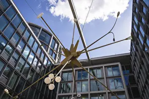 Berlin Government District Art Installation Drucke: Lighting art installation
