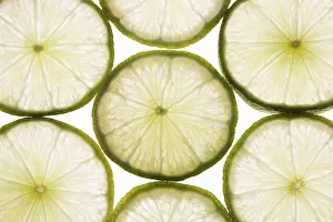 Green Background Still Life Drucke: Lime