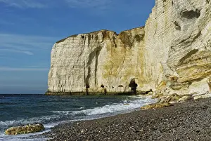Etretat France Landscape Drucke: Limestone cliffs, Etretat