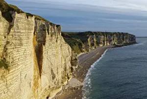 Rocky Cliff Landscape Europe Drucke: Limestone cliffs, Etretat