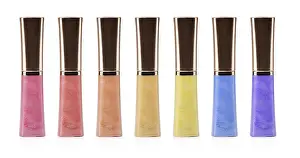 Personal Hygiene Products Drucke: lip gloss bottle on white background