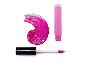 Liquid Lipstick Drucke: Liquid lipstick isolate on a white background