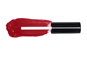 Cosmetic Product Photography Drucke: Liquid lipstick isolate on a white background