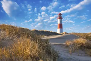 Schleswig Holstein Landmarks Drucke: List-Ost lighthouse on the elbow