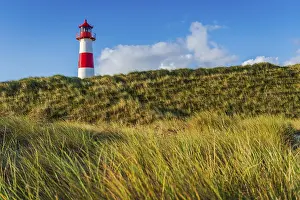 North Sea Coastal Scenery Drucke: The Lister lighthouse at Ellenbogen