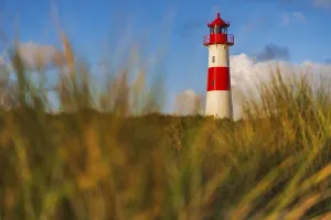 Central Europe Coastal Scenes Drucke: The Lister lighthouse at Ellenbogen