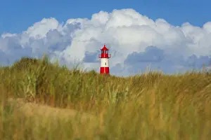 Schleswig Holstein Landscape Drucke: The Lister lighthouse at Ellenbogen
