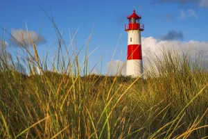 German Lighthouse Tower Drucke: The Lister lighthouse at Ellenbogen