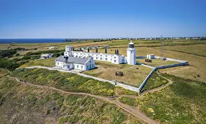 Lizard Lighthouse Drucke: Lizard Lighthouse and Housel Bay Cliffs