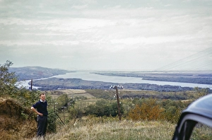 Danube River Europe Drucke: Location unspecified, confluence of River Danube