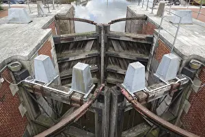 Drucke von Bleib beim Hafen von Stade Niedersachsen Drucke: Blick auf den Hafen von Stade.