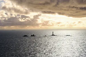 Rural England Landscape Drucke: Longship Lighthouse, Longships Lighthouse